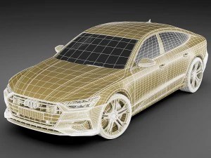 audi a7 sportback 2018 3D Model