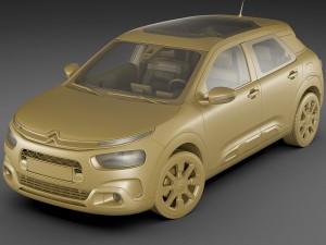 citroen c4 cactus 2018 3D Model