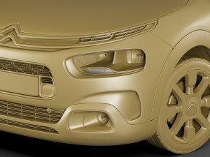 citroen c4 cactus 2018 3D Model