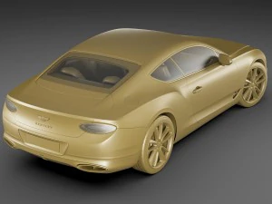 bentley continental gt 2018 3D Model
