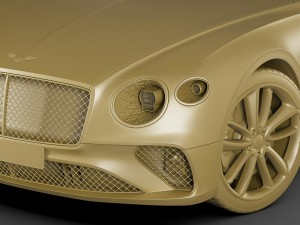 bentley continental gt 2018 3D मॉडल
