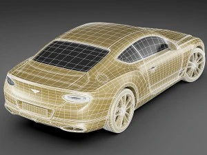 bentley continental gt 2018 3D Model