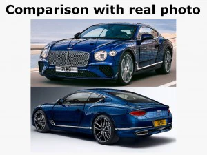 bentley continental gt 2018 3D Model