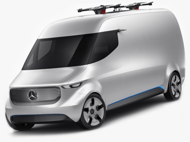 mercedes vision van concept 3D 모델 .c4d .max .obj .3ds .fbx .stl .blend 