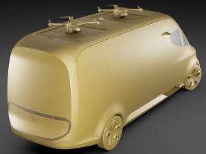 mercedes vision van concept 3D 모델