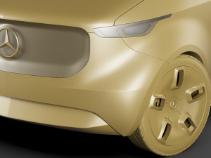 mercedes vision van concept 3D 모델