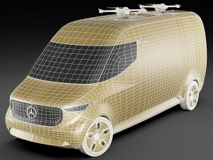 mercedes vision van concept 3D 모델