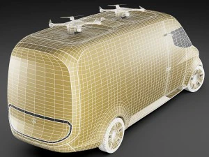 mercedes vision van concept 3D Model