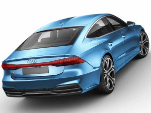 audi a7 sportback s-line 2018 3D Model