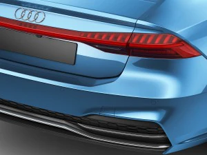 audi a7 sportback s-line 2018 3D Model