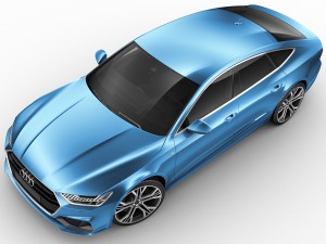 audi a7 sportback s-line 2018 3D Модель