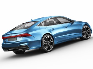 audi a7 sportback s-line 2018 3D Модель