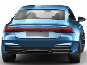 audi a7 sportback s-line 2018 3D Модель