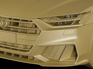 audi a7 sportback s-line 2018 3D Model