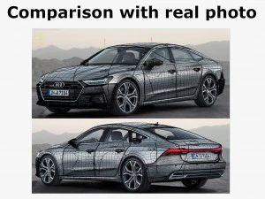 audi a7 sportback s-line 2018 3D Model