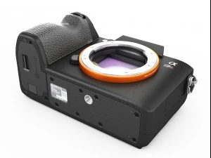 sony alpha 7r iii with three lenses 3D Model