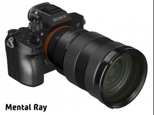 sony alpha 7r iii with three lenses Modèle 3D