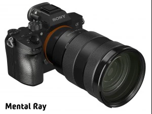 sony alpha 7r iii with three lenses 3D Model