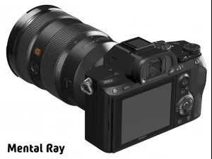 sony alpha 7r iii with three lenses 3D Model