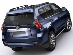 toyota land cruiser j150 2018 3D मॉडल