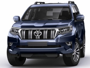 toyota land cruiser j150 2018 3D मॉडल
