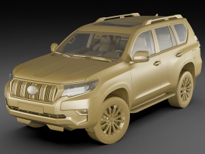 toyota land cruiser j150 2018 3D मॉडल