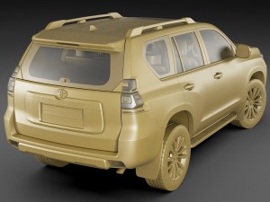 toyota land cruiser j150 2018 3D मॉडल