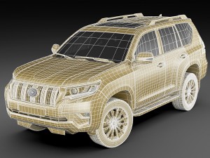 toyota land cruiser j150 2018 3D मॉडल