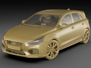 hyundai i30 n 2018 Model 3D