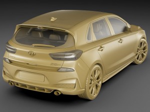 hyundai i30 n 2018 Model 3D