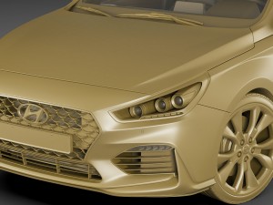 hyundai i30 n 2018 Model 3D