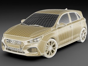 hyundai i30 n 2018 Model 3D