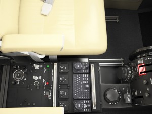 beechcraft king air c90gtx interior Modello 3D