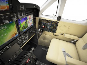 beechcraft king air c90gtx interior Modello 3D