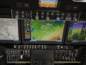 beechcraft king air c90gtx interior 3D Model