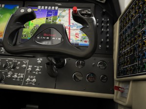 beechcraft king air c90gtx interior Modello 3D