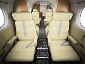 beechcraft king air c90gtx interior 3D Model