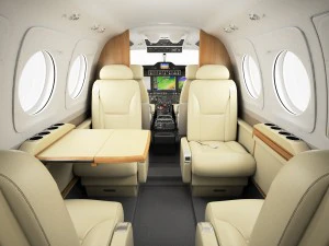 beechcraft king air c90gtx interior 3D Model
