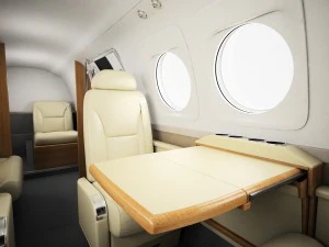 beechcraft king air c90gtx interior 3D Model