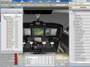 beechcraft king air c90gtx interior Modello 3D