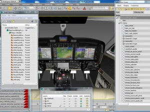 beechcraft king air c90gtx interior 3D Model
