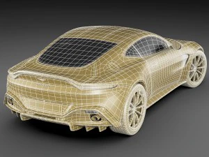 aston martin vantage 2019 3D Model