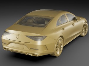 mercedes-benz cls 2018 amg line 3D Model