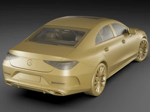 mercedes-benz cls 2018 amg line 3D Model