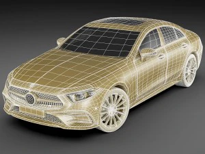 mercedes-benz cls 2018 amg line 3D Model