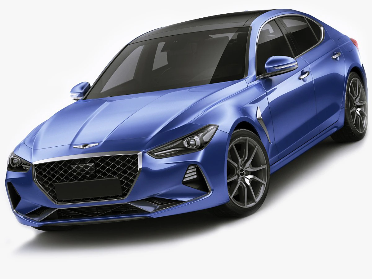 genesis g70 2018 3D Model .c4d .max .obj .3ds .fbx .stl .blend 