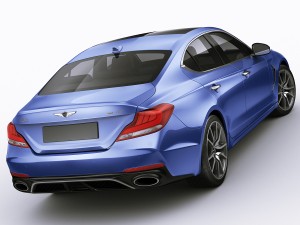 genesis g70 2018 3D मॉडल