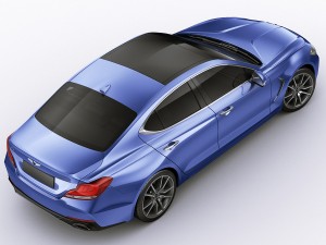 genesis g70 2018 3D मॉडल