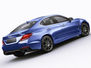 genesis g70 2018 3D मॉडल