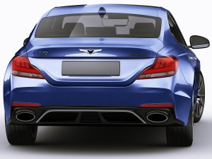 genesis g70 2018 3D मॉडल
